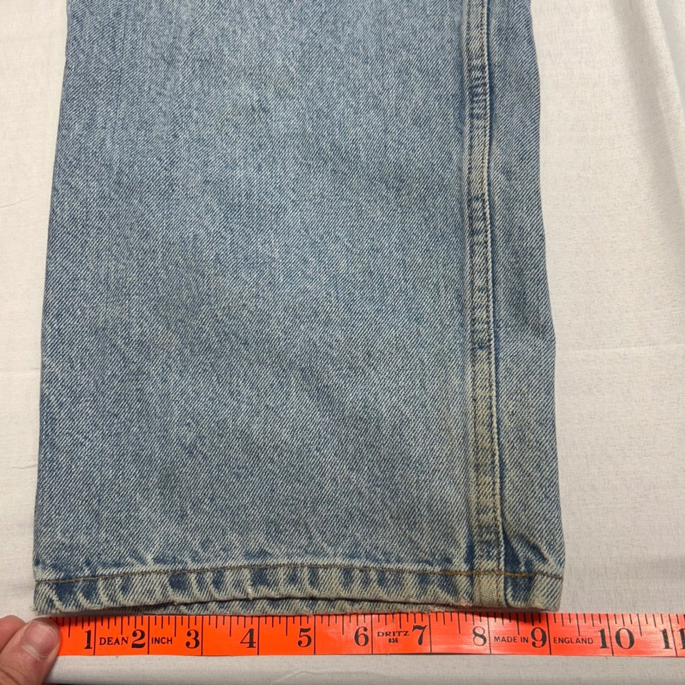Vintage Tommy Hilfiger Carpenter Jeans Mens 29x34 Light Wash Baggy Denim Blue - Picture 6 of 10